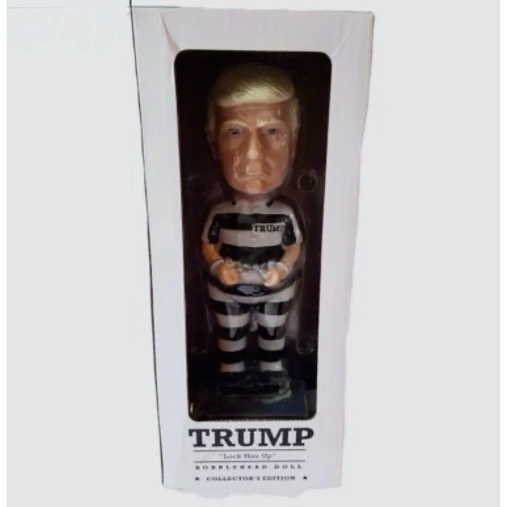 Donald Trump “Lock Him Up“ Bobblehead, Limited Edition, 8 Inch, New In Box